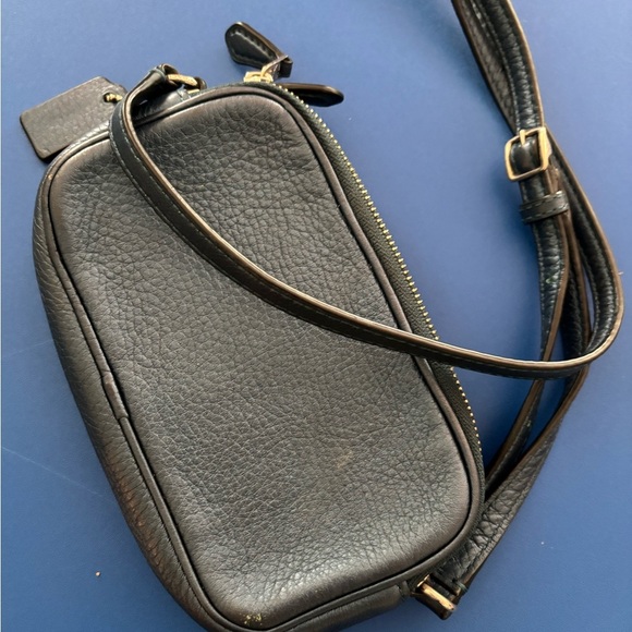 Coach navy blue Sadie mini Crossbody Bag with Gold Hardware - Picture 4 of 5